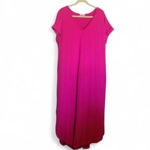 Chic soul V neck floor length dress sz 2XL